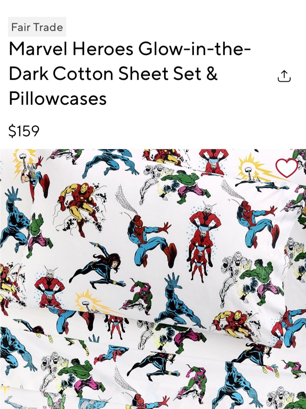 Twin kids superhero bed sheets